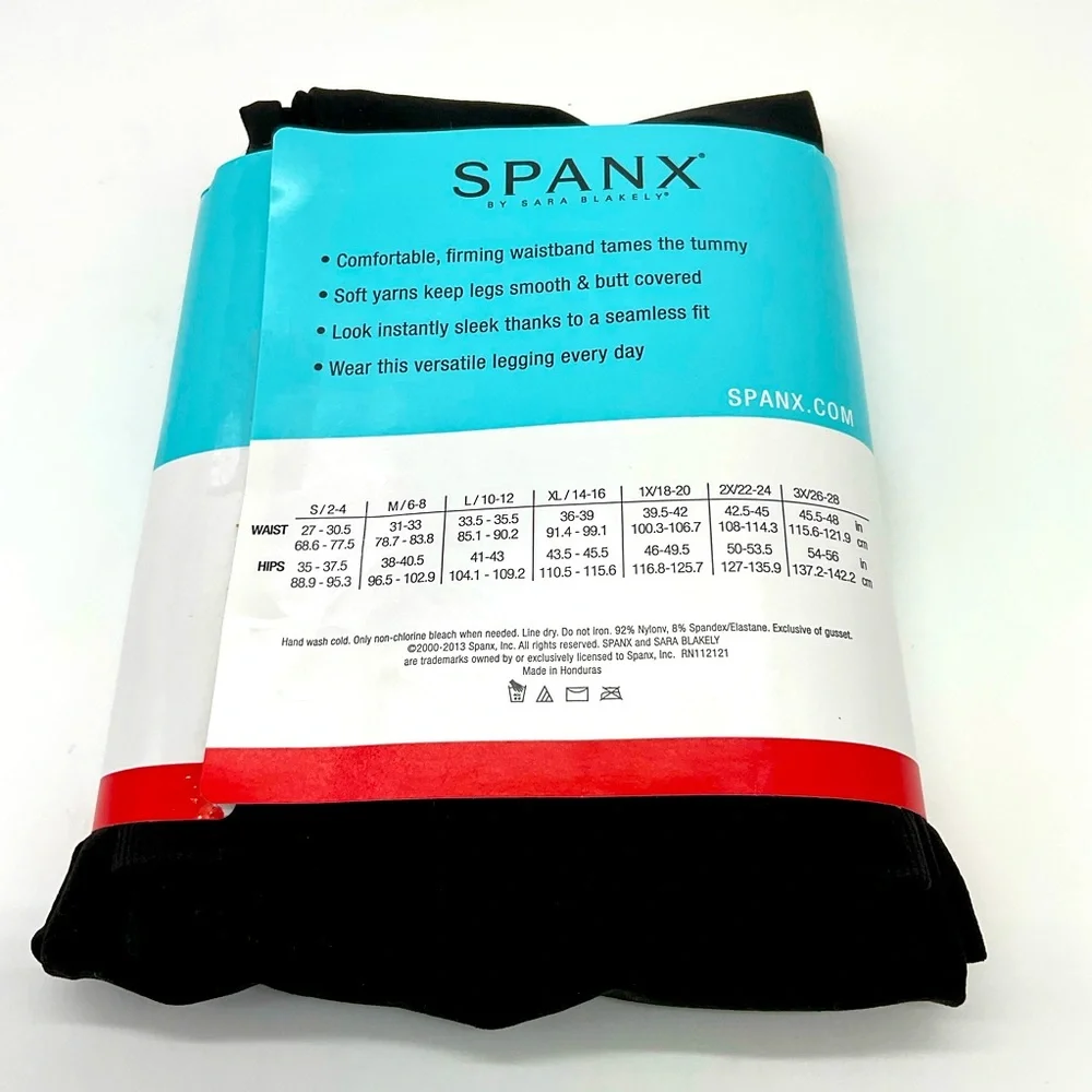 NWT Spanx Shaping Leggings Black, Large